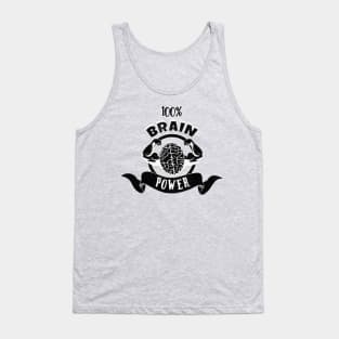 100% Brain Power T-shirt Tank Top